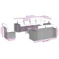 vidaXL 9-tlg. Garten-Sofagarnitur mit Kissen Schwarz Poly Rattan vidaXL 9-tlg. Garten-Sofagarnitur mit Kissen Schwarz Poly Rattan