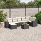 vidaXL 8-tlg. Garten-Sofagarnitur mit Kissen Schwarz Poly Rattan vidaXL 8-tlg. Garten-Sofagarnitur mit Kissen Schwarz Poly Rattan