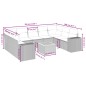 vidaXL 10-tlg. Garten-Sofagarnitur mit Kissen Schwarz Poly Rattan vidaXL 10-tlg. Garten-Sofagarnitur mit Kissen Schwarz Poly Rattan