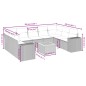 vidaXL 10-tlg. Garten-Sofagarnitur mit Kissen Beige Poly Rattan vidaXL 10-tlg. Garten-Sofagarnitur mit Kissen Beige Poly Rattan