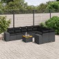 vidaXL 10-tlg. Garten-Sofagarnitur mit Kissen Schwarz Poly Rattan vidaXL 10-tlg. Garten-Sofagarnitur mit Kissen Schwarz Poly Rattan