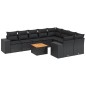 vidaXL 10-tlg. Garten-Sofagarnitur mit Kissen Schwarz Poly Rattan vidaXL 10-tlg. Garten-Sofagarnitur mit Kissen Schwarz Poly Rattan