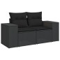 vidaXL 10-tlg. Garten-Sofagarnitur mit Kissen Schwarz Poly Rattan vidaXL 10-tlg. Garten-Sofagarnitur mit Kissen Schwarz Poly Rattan