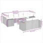 vidaXL 10-tlg. Garten-Sofagarnitur mit Kissen Schwarz Poly Rattan vidaXL 10-tlg. Garten-Sofagarnitur mit Kissen Schwarz Poly Rattan