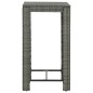 vidaXL 3-tlg. Gartenbar-Set mit Kissen Poly Rattan Grau vidaXL 3-tlg. Gartenbar-Set mit Kissen Poly Rattan Grau