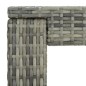 vidaXL 3-tlg. Gartenbar-Set mit Kissen Poly Rattan Grau vidaXL 3-tlg. Gartenbar-Set mit Kissen Poly Rattan Grau