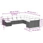 vidaXL 11-tlg. Garten-Sofagarnitur mit Kissen Schwarz Poly Rattan vidaXL 11-tlg. Garten-Sofagarnitur mit Kissen Schwarz Poly Rattan