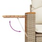 vidaXL 5-tlg. Garten-Sofagarnitur mit Kissen Beige Poly Rattan vidaXL 5-tlg. Garten-Sofagarnitur mit Kissen Beige Poly Rattan
