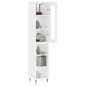 Highboard Hochglanz-Weiß 34,5x34x180 cm Holzwerkstoff Highboard Hochglanz-Weiß 34,5x34x180 cm Holzwerkstoff