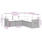 vidaXL 5-tlg. Garten-Sofagarnitur mit Kissen Beige Poly Rattan vidaXL 5-tlg. Garten-Sofagarnitur mit Kissen Beige Poly Rattan