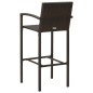 5-tlg. Gartenbar-Set Poly Rattan Braun 5-tlg. Gartenbar-Set Poly Rattan Braun