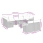 vidaXL 10-tlg. Garten-Sofagarnitur mit Kissen Schwarz Poly Rattan vidaXL 10-tlg. Garten-Sofagarnitur mit Kissen Schwarz Poly Rattan