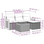 vidaXL 5-tlg. Garten-Sofagarnitur mit Kissen Schwarz Poly Rattan vidaXL 5-tlg. Garten-Sofagarnitur mit Kissen Schwarz Poly Rattan