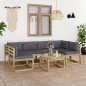 7-tlg. Garten-Lounge-Set mit Kissen Imprägniertes Kiefernholz 7-tlg. Garten-Lounge-Set mit Kissen Imprägniertes Kiefernholz