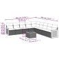 vidaXL 10-tlg. Garten-Sofagarnitur mit Kissen Schwarz Poly Rattan vidaXL 10-tlg. Garten-Sofagarnitur mit Kissen Schwarz Poly Rattan