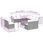 vidaXL 12-tlg. Garten-Sofagarnitur mit Kissen Grau Poly Rattan vidaXL 12-tlg. Garten-Sofagarnitur mit Kissen Grau Poly Rattan