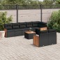 vidaXL 9-tlg. Garten-Sofagarnitur mit Kissen Schwarz Poly Rattan vidaXL 9-tlg. Garten-Sofagarnitur mit Kissen Schwarz Poly Rattan