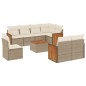 vidaXL 9-tlg. Garten-Sofagarnitur mit Kissen Beige Poly Rattan vidaXL 9-tlg. Garten-Sofagarnitur mit Kissen Beige Poly Rattan