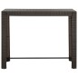 7-tlg. Garten-Bar-Set mit Armlehnen Poly Rattan Braun 7-tlg. Garten-Bar-Set mit Armlehnen Poly Rattan Braun