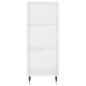 Highboard Hochglanz-Weiß 34,5x34x180 cm Holzwerkstoff Highboard Hochglanz-Weiß 34,5x34x180 cm Holzwerkstoff