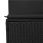 vidaXL 5-tlg. Garten-Sofagarnitur mit Kissen Schwarz Poly Rattan vidaXL 5-tlg. Garten-Sofagarnitur mit Kissen Schwarz Poly Rattan
