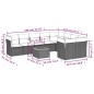 vidaXL 10-tlg. Garten-Sofagarnitur mit Kissen Grau Poly Rattan vidaXL 10-tlg. Garten-Sofagarnitur mit Kissen Grau Poly Rattan