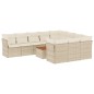 vidaXL 11-tlg. Garten-Sofagarnitur mit Kissen Beige Poly Rattan vidaXL 11-tlg. Garten-Sofagarnitur mit Kissen Beige Poly Rattan