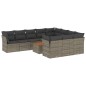 vidaXL 11-tlg. Garten-Sofagarnitur mit Kissen Grau Poly Rattan vidaXL 11-tlg. Garten-Sofagarnitur mit Kissen Grau Poly Rattan