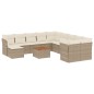 vidaXL 12-tlg. Garten-Sofagarnitur mit Kissen Beige Poly Rattan vidaXL 12-tlg. Garten-Sofagarnitur mit Kissen Beige Poly Rattan