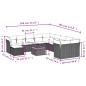 vidaXL 12-tlg. Garten-Sofagarnitur mit Kissen Beige Poly Rattan vidaXL 12-tlg. Garten-Sofagarnitur mit Kissen Beige Poly Rattan