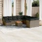 vidaXL 12-tlg. Garten-Sofagarnitur mit Kissen Grau Poly Rattan vidaXL 12-tlg. Garten-Sofagarnitur mit Kissen Grau Poly Rattan