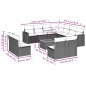 vidaXL 12-tlg. Garten-Sofagarnitur mit Kissen Schwarz Poly Rattan vidaXL 12-tlg. Garten-Sofagarnitur mit Kissen Schwarz Poly Rattan