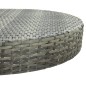 5-tlg. Gartenbar-Set mit Kissen Poly Rattan Grau 5-tlg. Gartenbar-Set mit Kissen Poly Rattan Grau