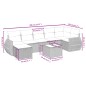 vidaXL 8-tlg. Garten-Sofagarnitur mit Kissen Beige Poly Rattan vidaXL 8-tlg. Garten-Sofagarnitur mit Kissen Beige Poly Rattan