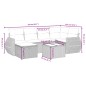 vidaXL 7-tlg. Garten-Sofagarnitur mit Kissen Beige Poly Rattan vidaXL 7-tlg. Garten-Sofagarnitur mit Kissen Beige Poly Rattan