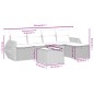 vidaXL 6-tlg. Garten-Sofagarnitur mit Kissen Schwarz Poly Rattan vidaXL 6-tlg. Garten-Sofagarnitur mit Kissen Schwarz Poly Rattan