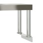 vidaXL Küchen-Arbeitstisch mit Aufsatzboard 110x55x120 cm Edelstahl vidaXL Küchen-Arbeitstisch mit Aufsatzboard 110x55x120 cm Edelstahl