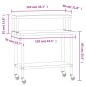vidaXL Küchen-Arbeitstisch mit Aufsatzboard 110x55x120 cm Edelstahl vidaXL Küchen-Arbeitstisch mit Aufsatzboard 110x55x120 cm Edelstahl