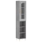 Highboard Grau Sonoma 34,5x34x180 cm Holzwerkstoff Highboard Grau Sonoma 34,5x34x180 cm Holzwerkstoff