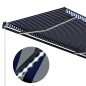 vidaXL Markise mit Windsensor & LED 400x300cm Blau und Weiß vidaXL Markise mit Windsensor & LED 400x300cm Blau und Weiß