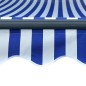 vidaXL Markise mit Windsensor & LED 400x300cm Blau und Weiß vidaXL Markise mit Windsensor & LED 400x300cm Blau und Weiß