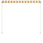 vidaXL Einziehbare Markise 150×150 cm Gelb und Weiß vidaXL Einziehbare Markise 150×150 cm Gelb und Weiß