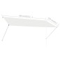 vidaXL Einziehbare Markise 300×150 cm Creme vidaXL Einziehbare Markise 300×150 cm Creme