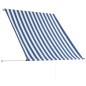 vidaXL Einziehbare Markise 100×150 cm Blau und Weiß vidaXL Einziehbare Markise 100×150 cm Blau und Weiß