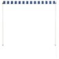 vidaXL Einziehbare Markise 100×150 cm Blau und Weiß vidaXL Einziehbare Markise 100×150 cm Blau und Weiß