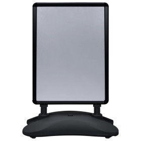 vidaXL A1-Plakatständer Wasserbefüllbar Schwarz Aluminiumlegierung