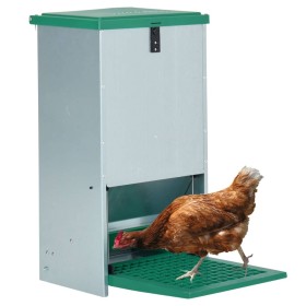 vidaXL Geflügel-Futterautomat Feedomatic mit Pedal 20 kg