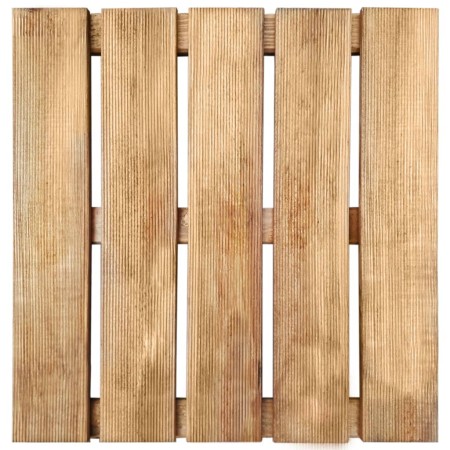 vidaXL Terrassenfliesen 18 Stk. 50×50 cm Holz Braun