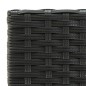 5-tlg. Garten-Bar-Set mit Armlehnen Poly Rattan Schwarz 5-tlg. Garten-Bar-Set mit Armlehnen Poly Rattan Schwarz
