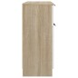 vidaXL Sideboard Weiß und Sonoma-Eiche 60x30x70 cm Holzwerkstoff vidaXL Sideboard Weiß und Sonoma-Eiche 60x30x70 cm Holzwerkstoff